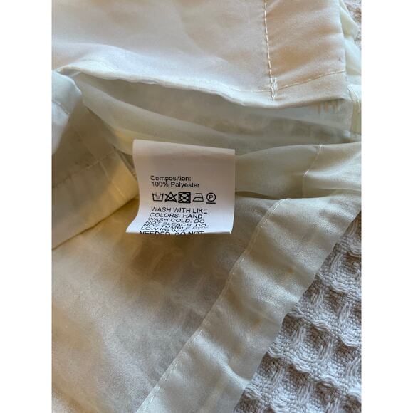 Dzay/ Less White Sheer Mesh Zip Up Draw String Windbreaker Jacket Street XL - Picture 9 of 12